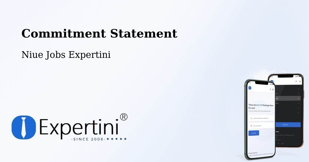 Corporate Commitment – Talamaitoga - Niue Jobs Expertini